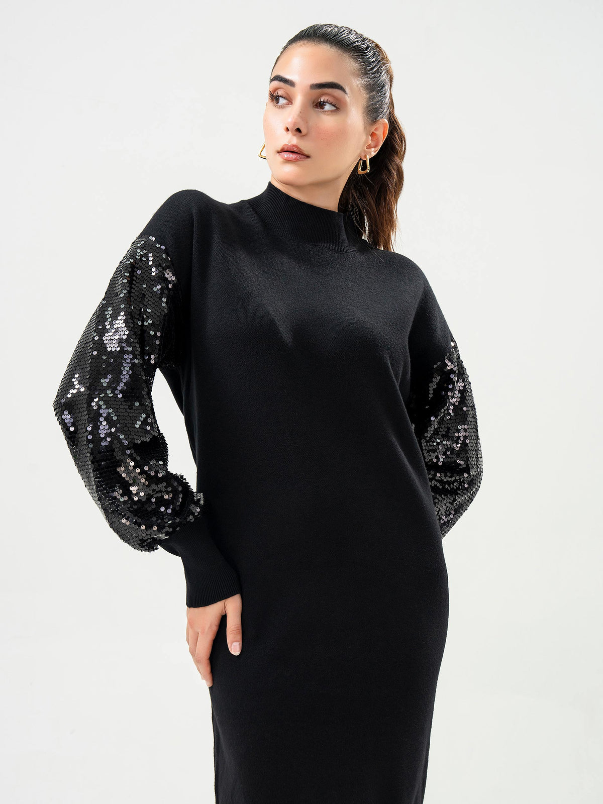 Sequins Embellished Sweater