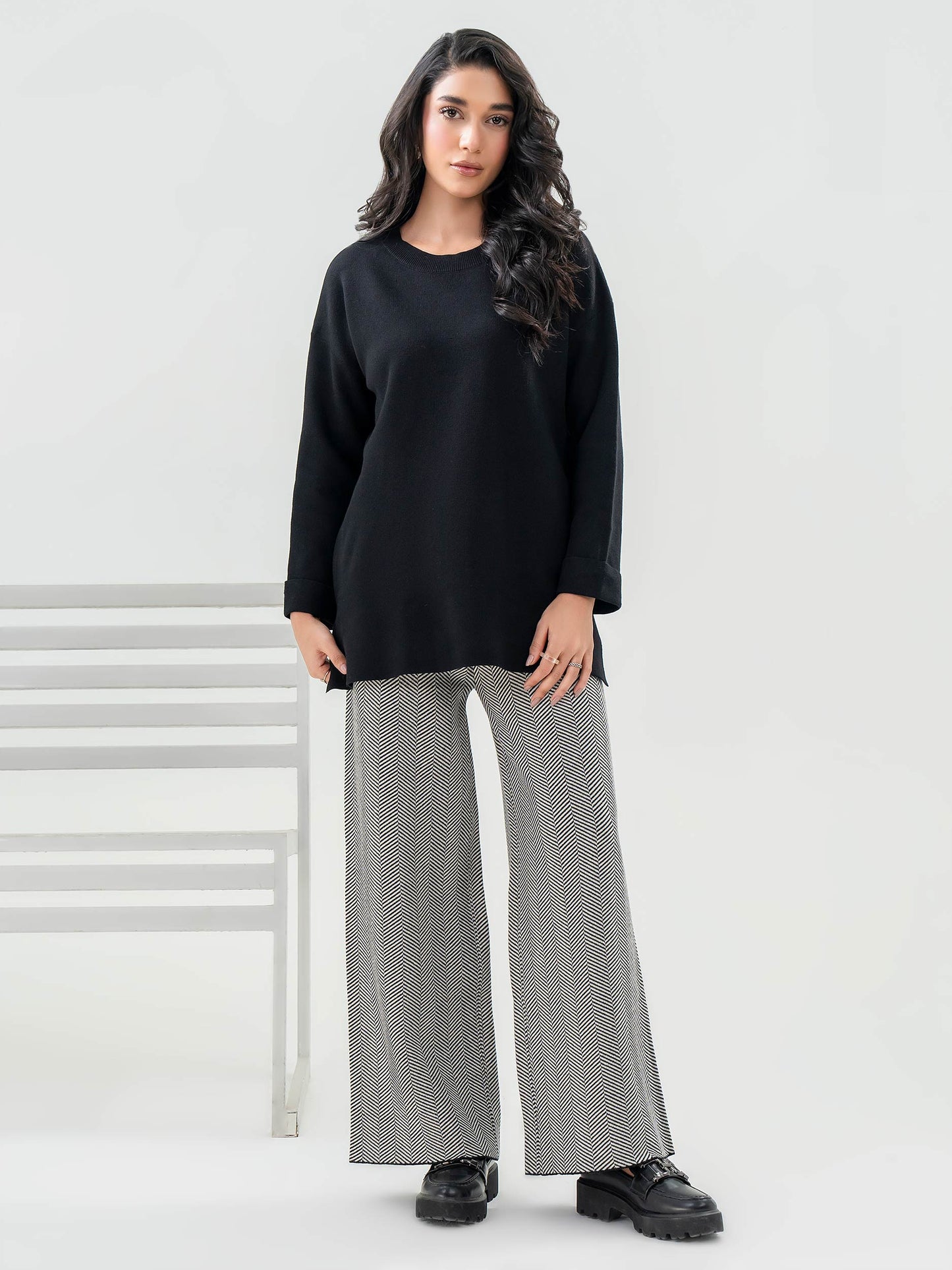 Printed Woolen Co-Ord Set