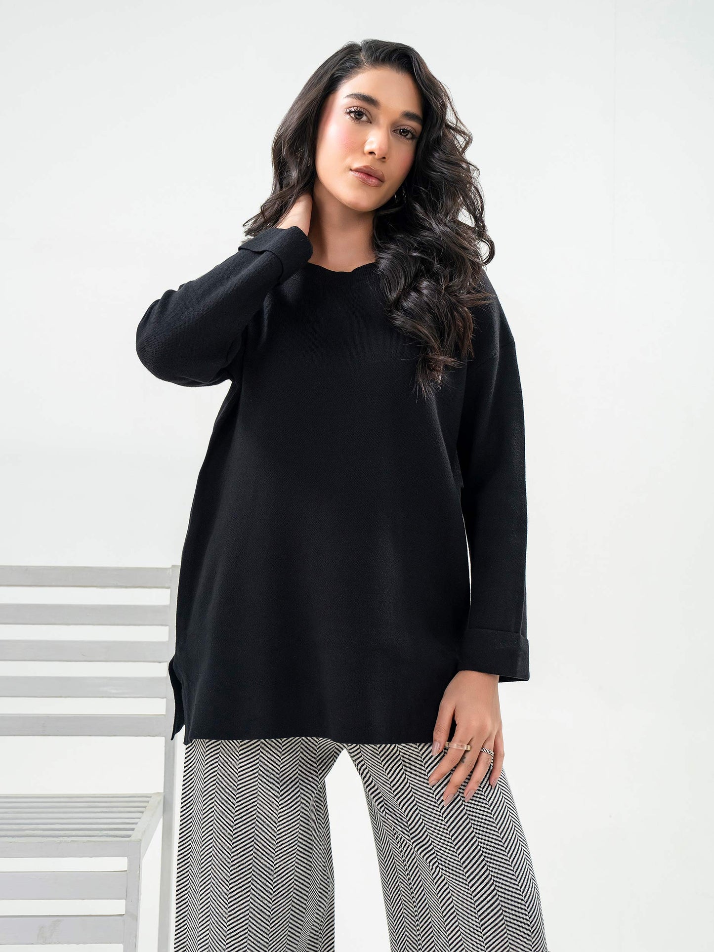 Printed Woolen Co-Ord Set