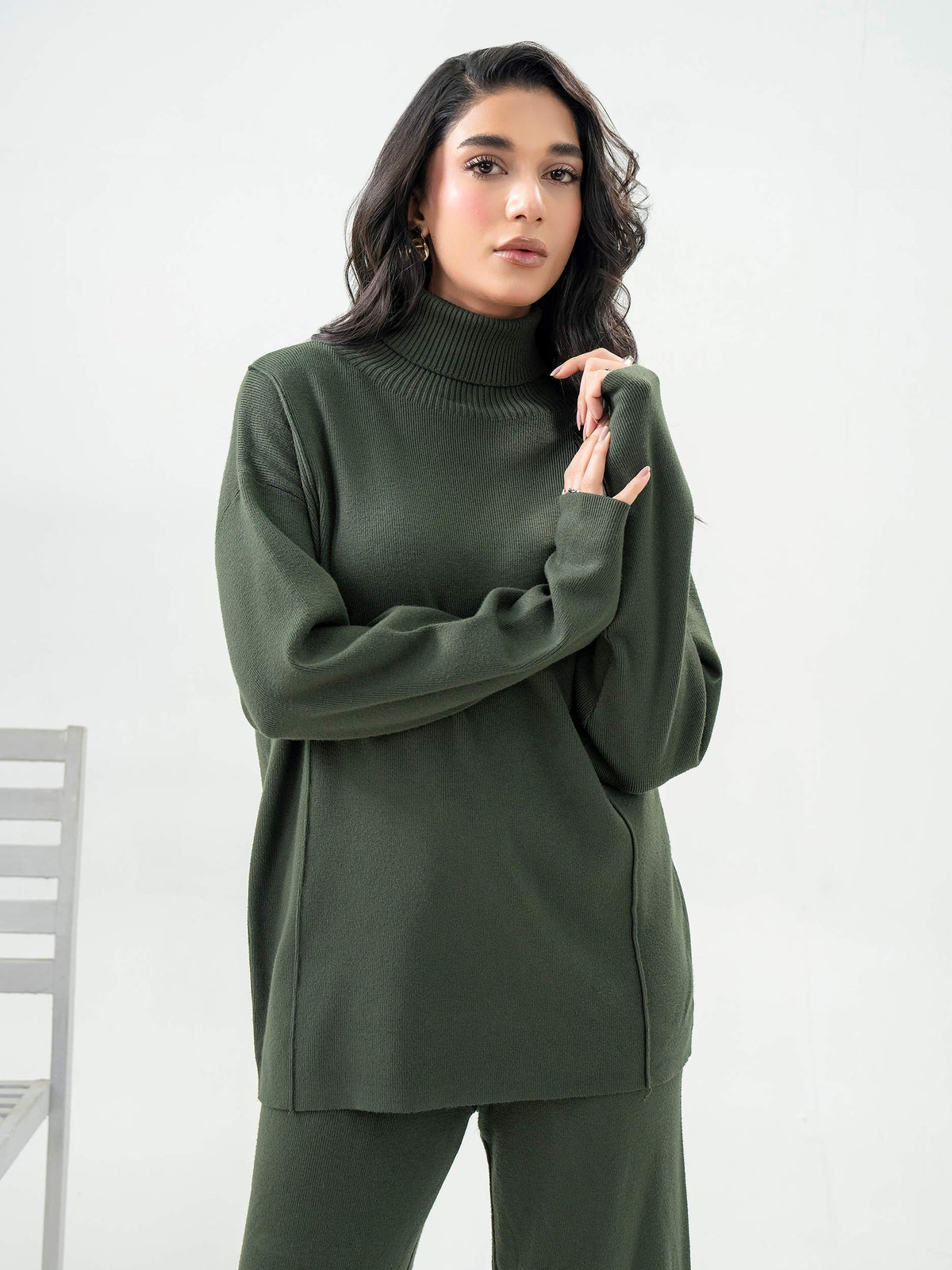 Dyed Woolen Co-Ord Set