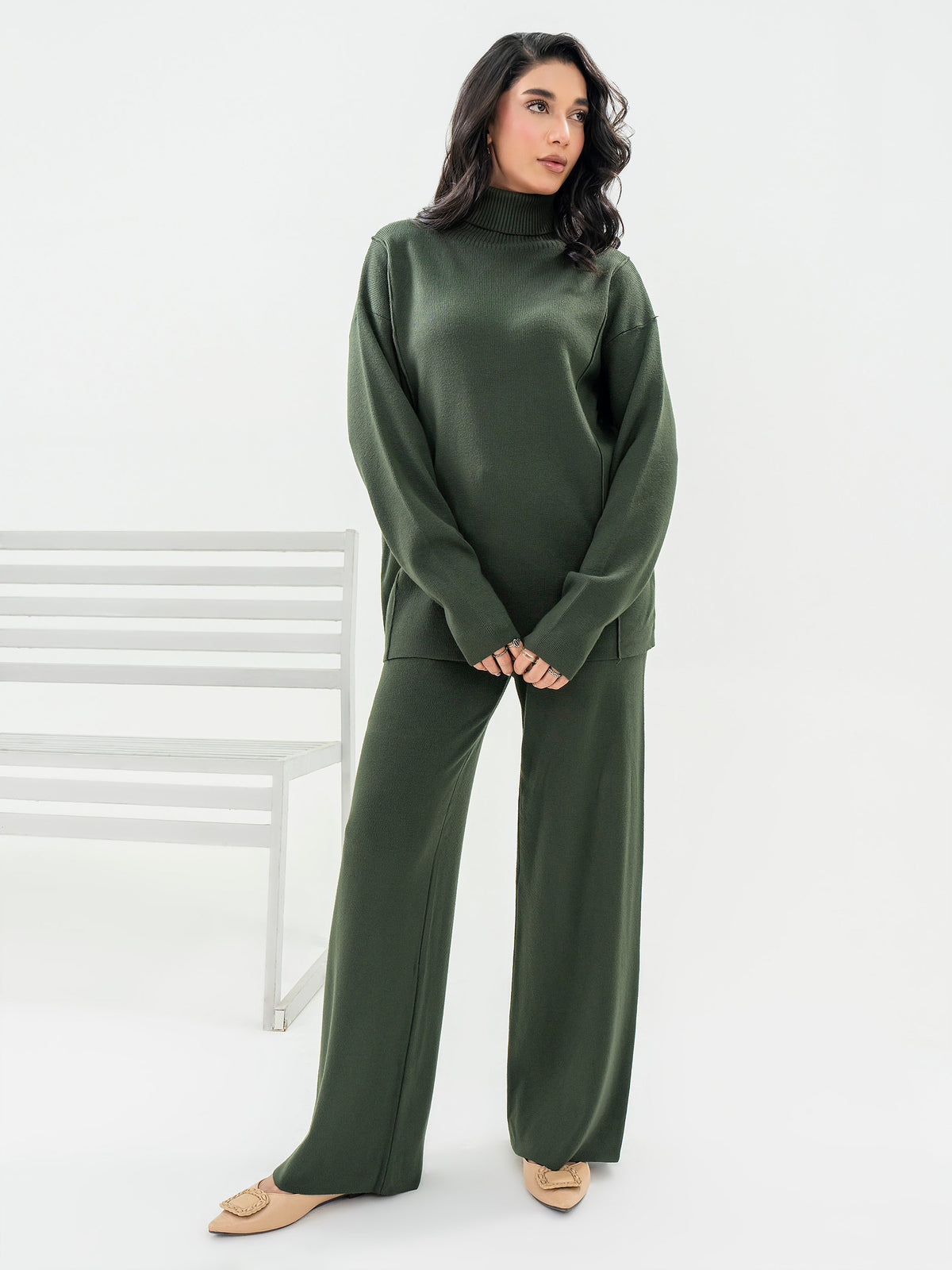 Dyed Woolen Co-Ord Set