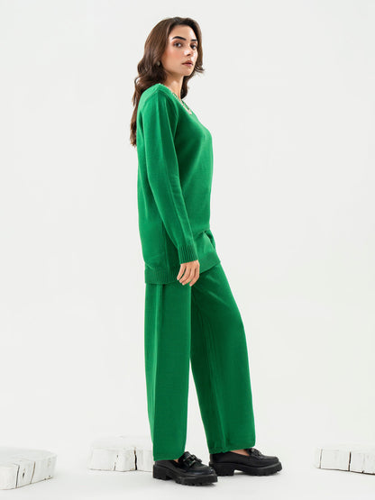 Embellished Woolen Co-Ord Set