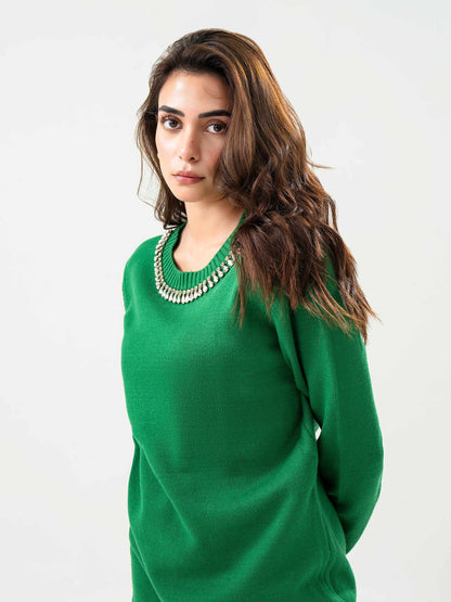 Embellished Woolen Co-Ord Set