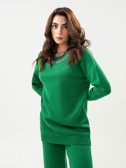 Embellished Woolen Co-Ord Set