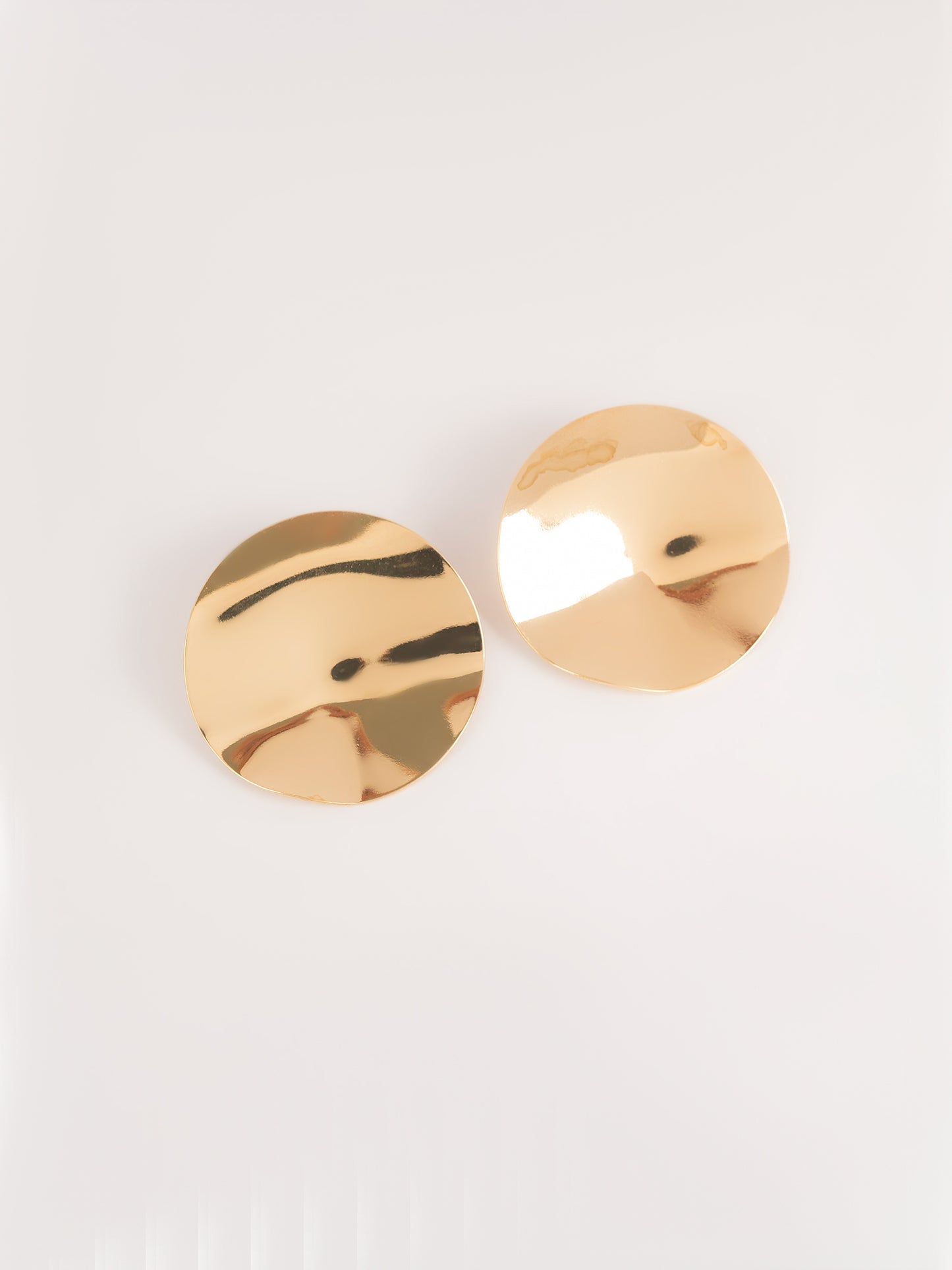 Hammered Round Earrings