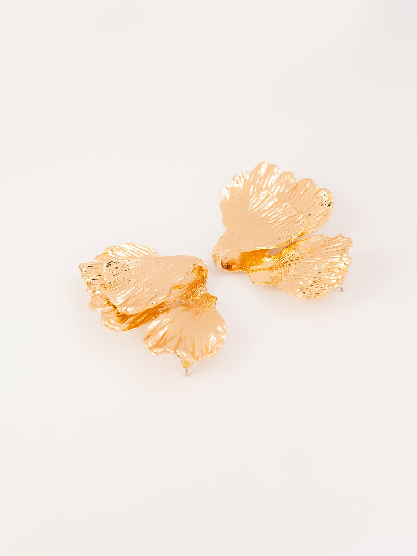 Hammered Leaf Earrings