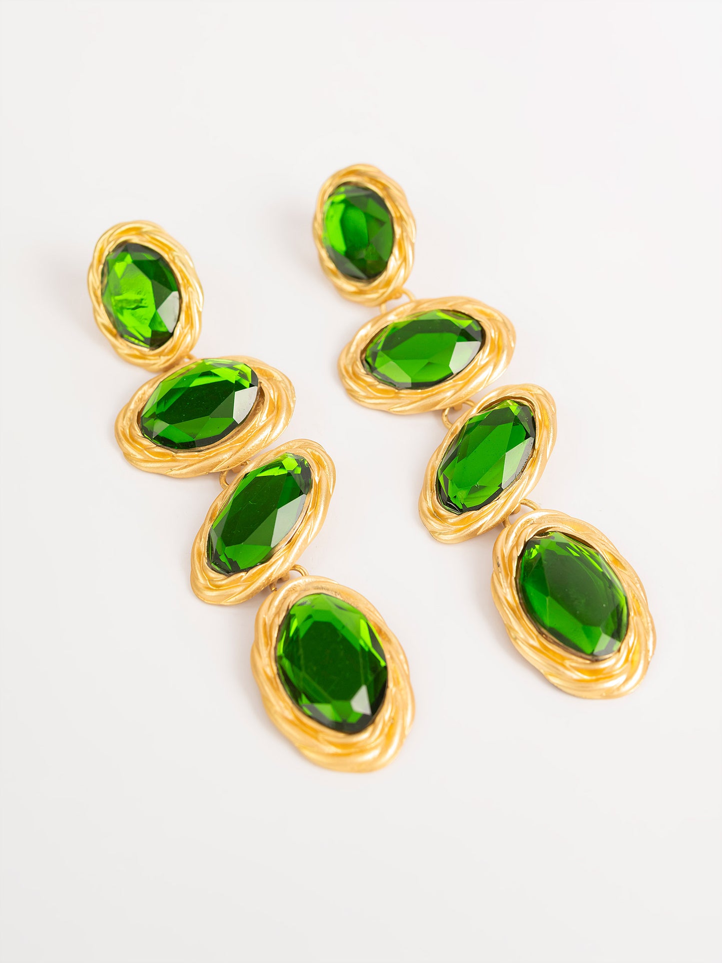 Rhinestone Embellished Earrings