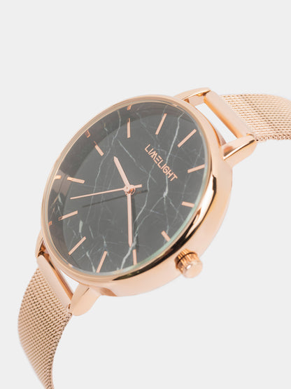 Marble-Patterned Watch