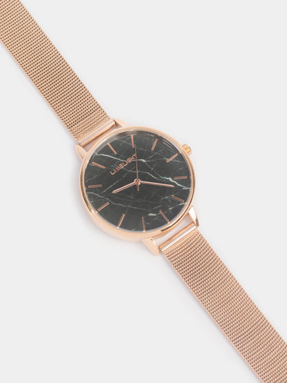 Marble-Patterned Watch
