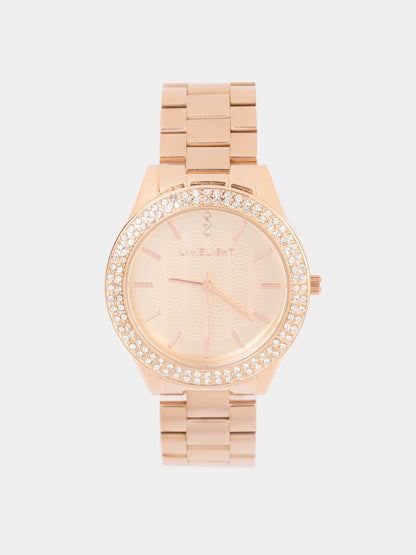 Rhinestone Embellished Watch