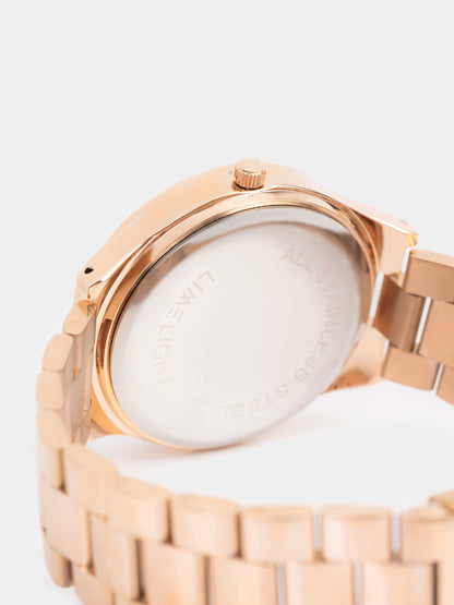 Rhinestone Embellished Watch