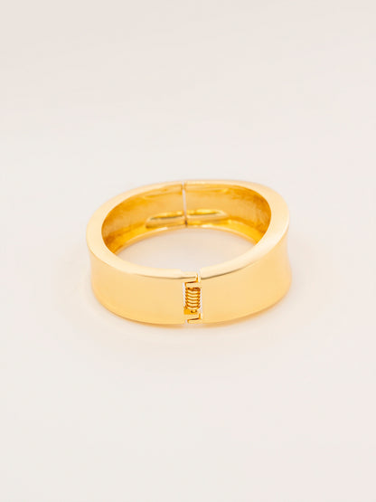 Sleek Wide Cuff Bracelet