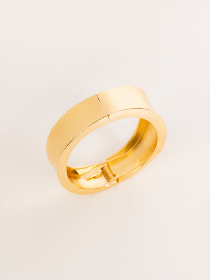 Sleek Wide Cuff Bracelet