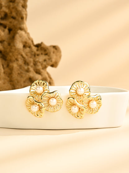 Floral Pearl Earrings