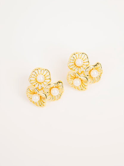 Floral Pearl Earrings