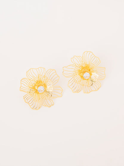 Floral Wire Earrings