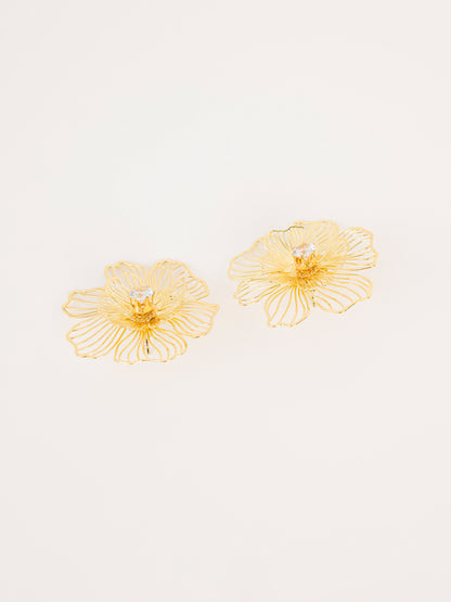 Floral Wire Earrings