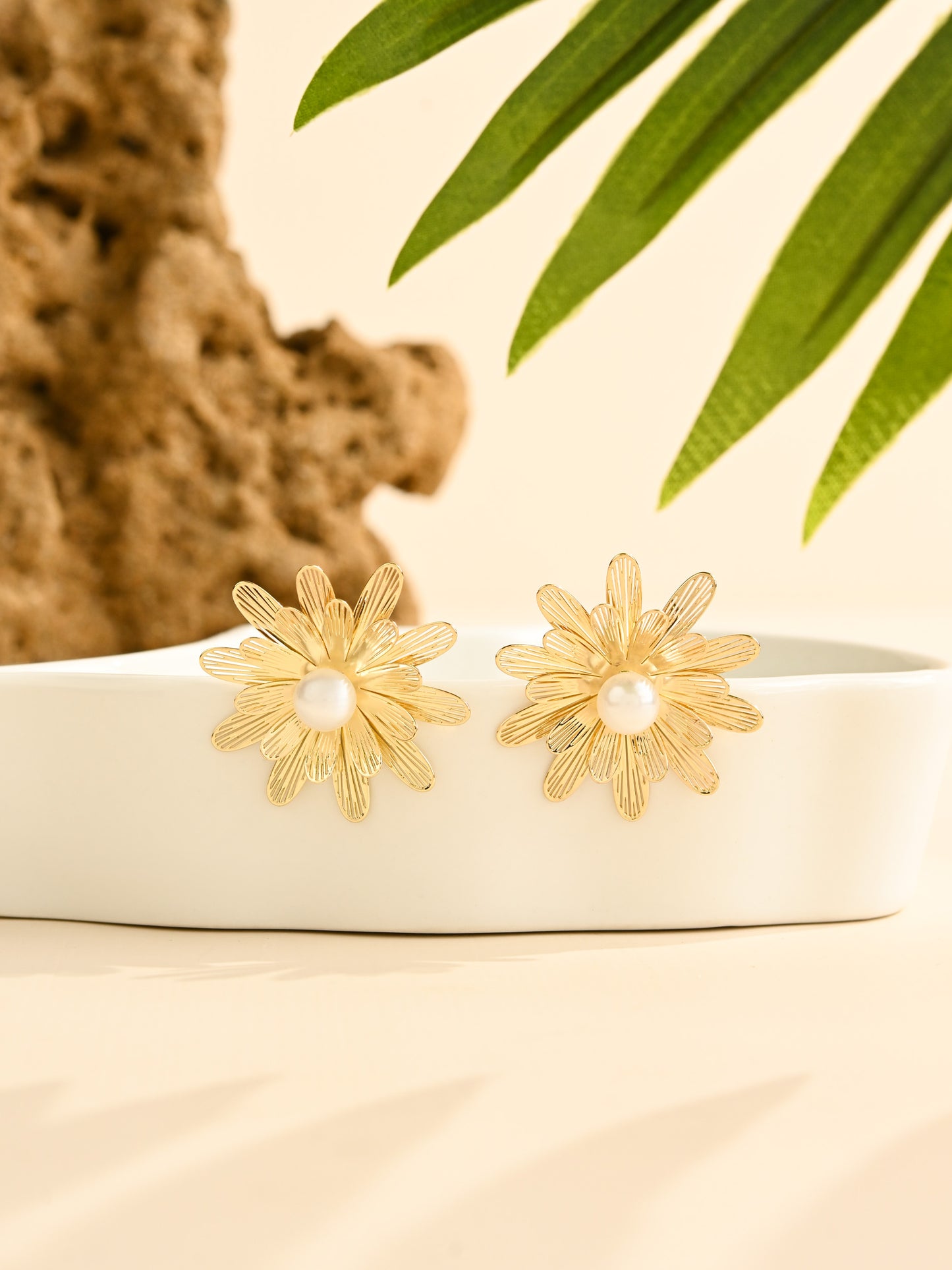 Floral Pearl Earrings