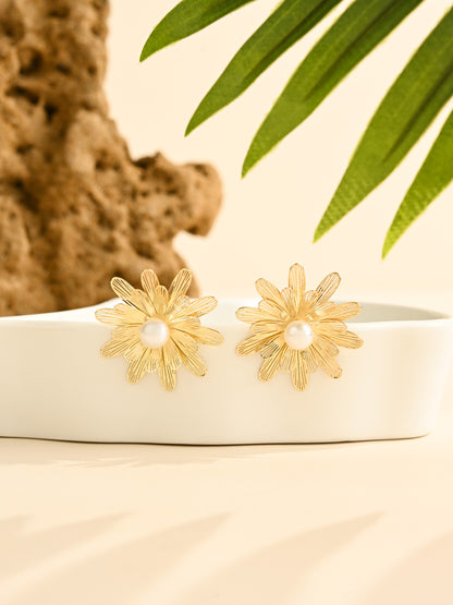 Floral Pearl Earrings