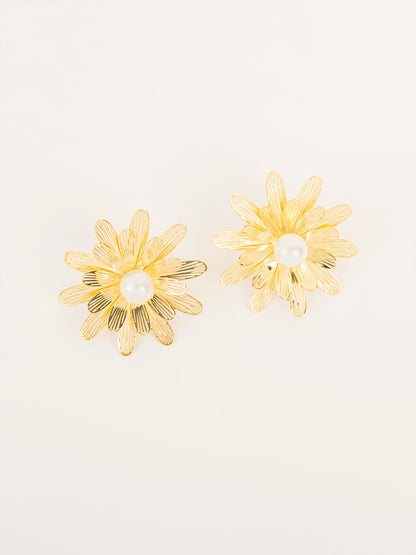 Floral Pearl Earrings