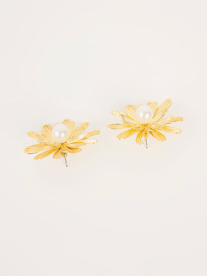 Floral Pearl Earrings