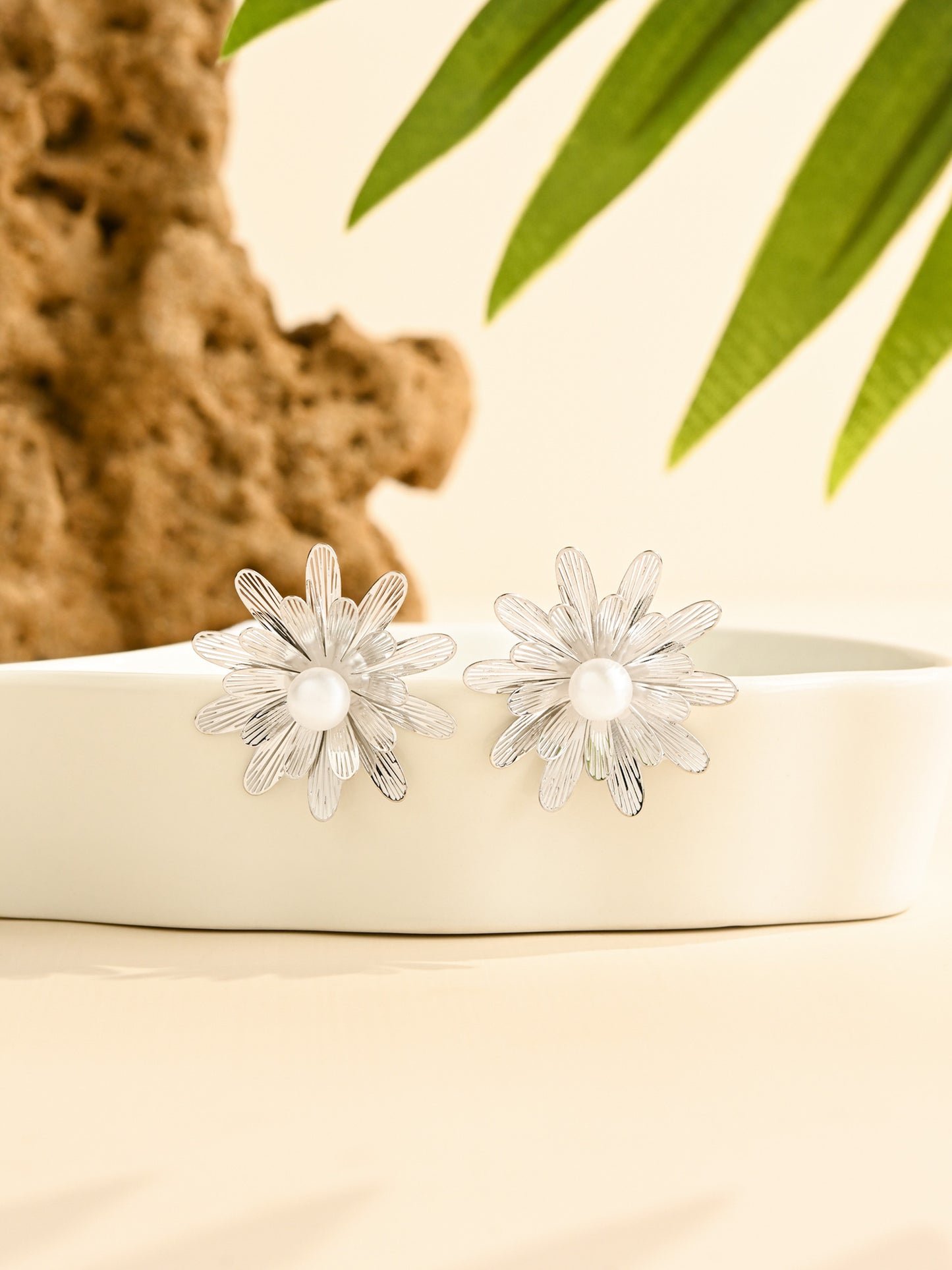 Floral Pearl Earrings