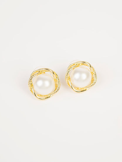 Floral Pearl Studs