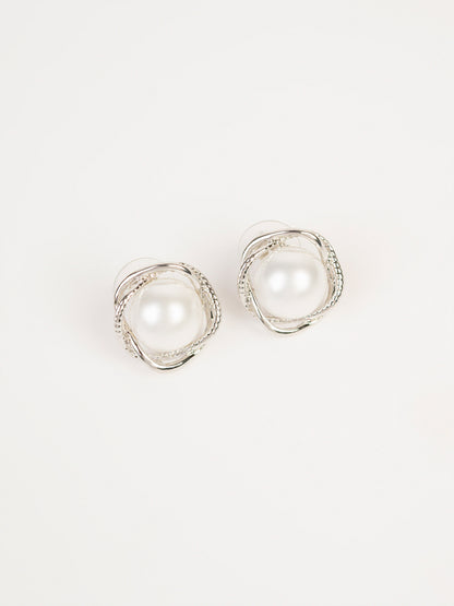 Floral Pearl Studs
