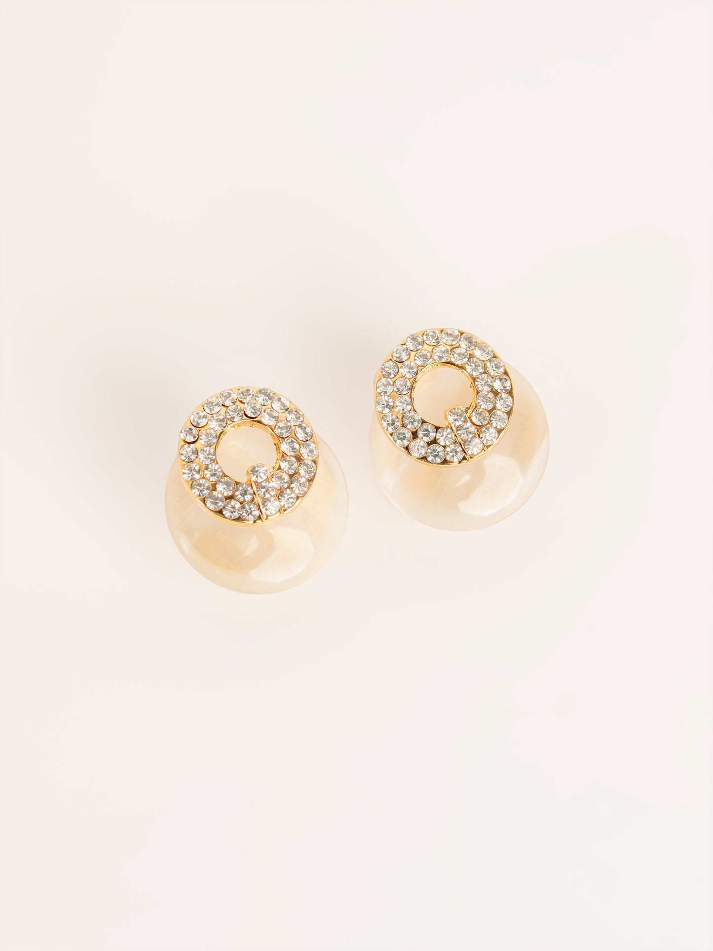 Acrylic Dome Earrings