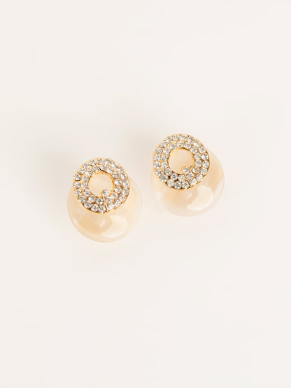 Acrylic Dome Earrings