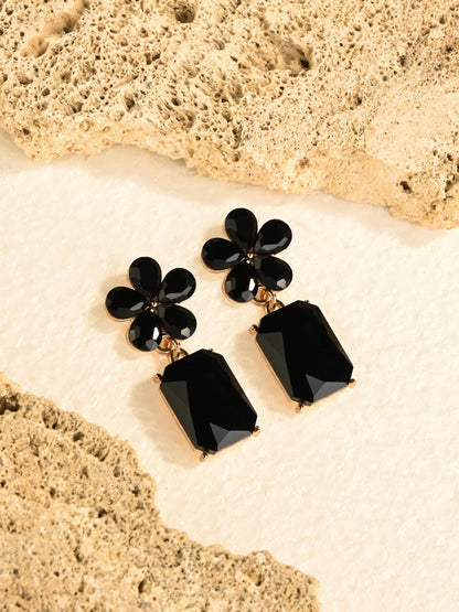 Crystal Floral Earrings