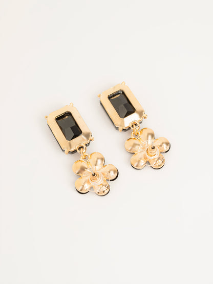 Crystal Floral Earrings