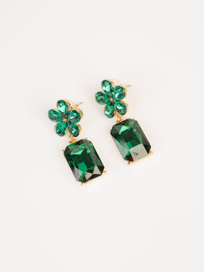 Crystal Floral Earrings