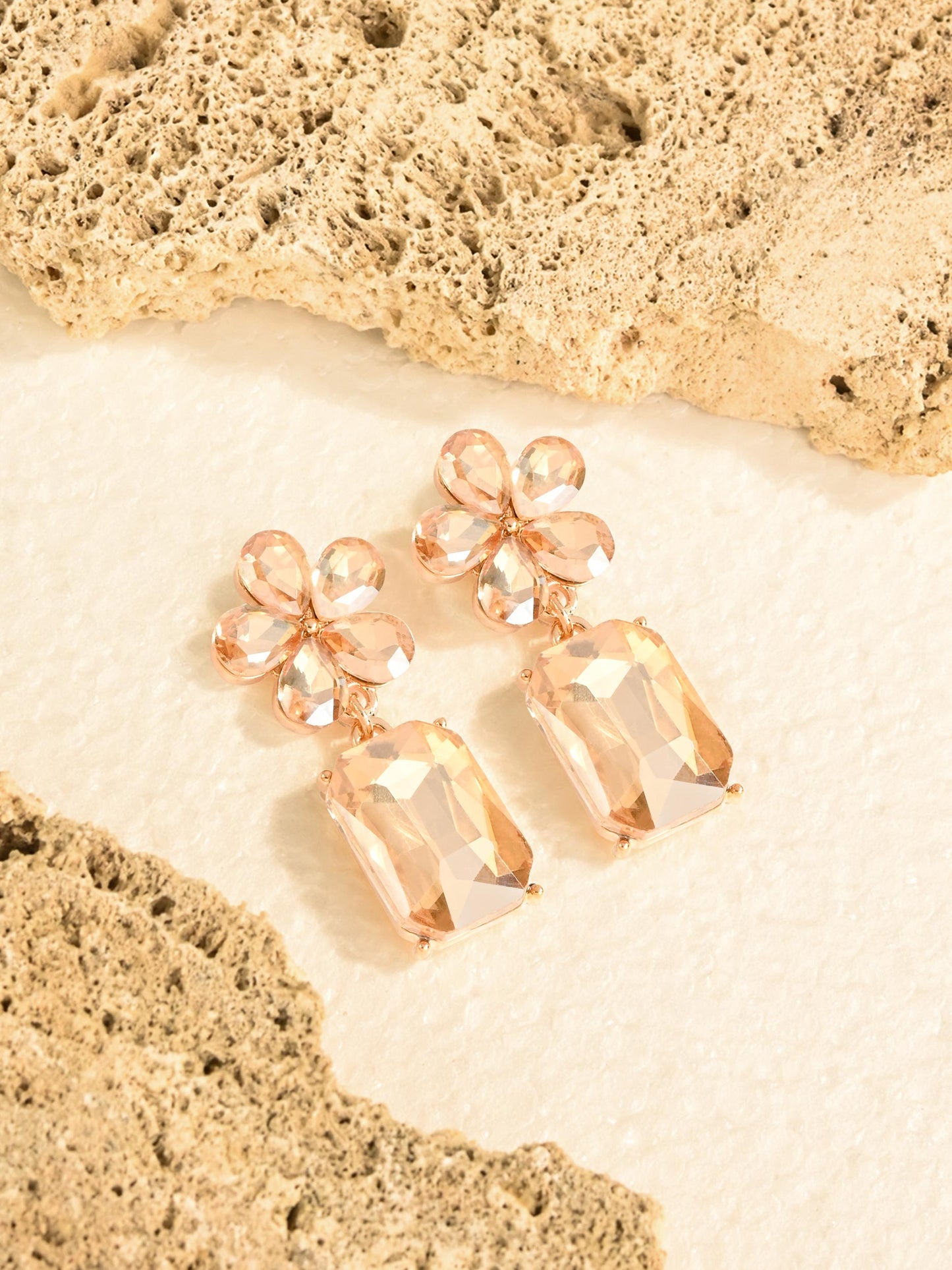 Crystal Floral Earrings