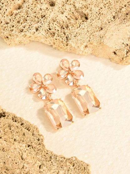 Crystal Floral Earrings