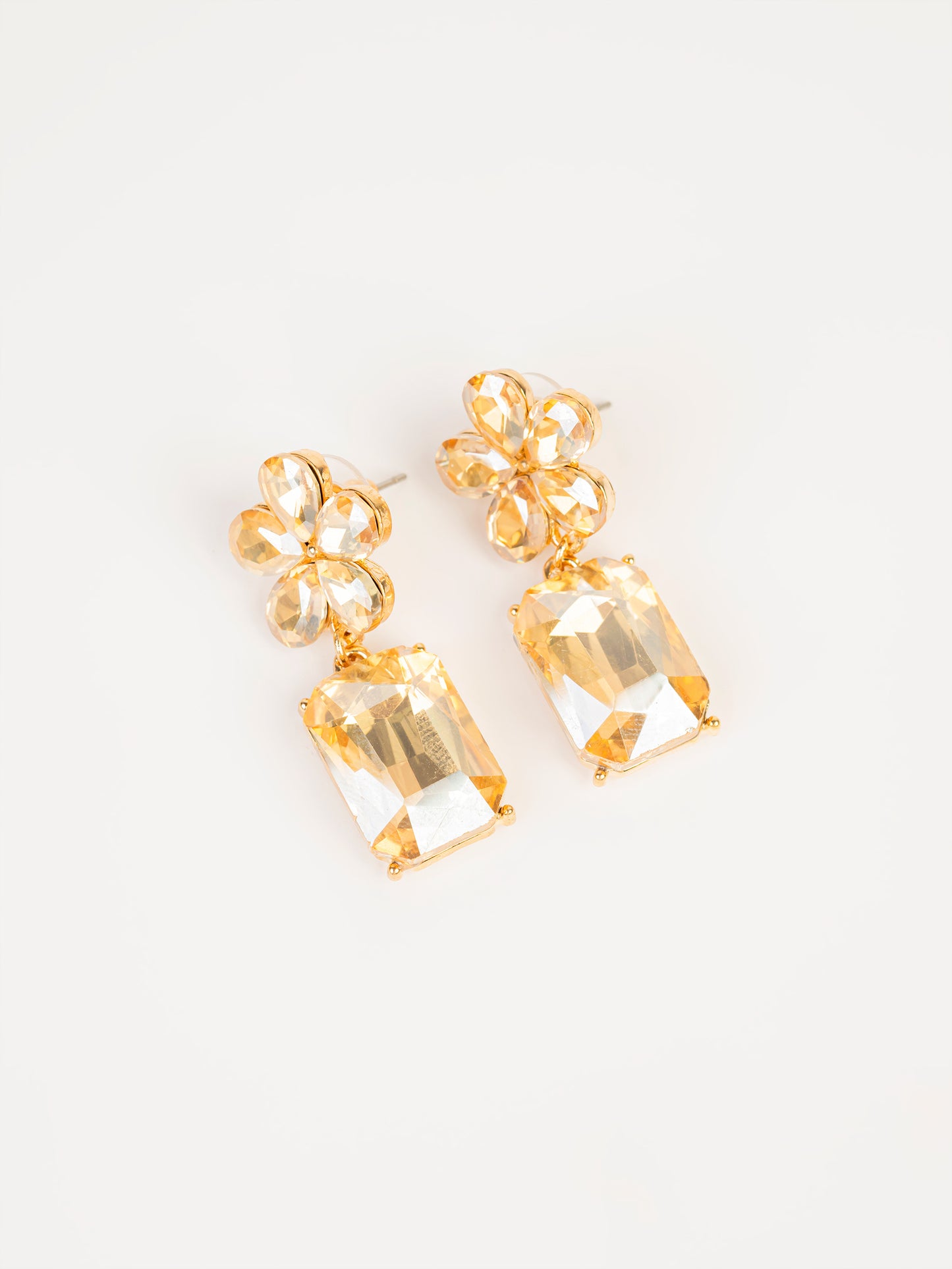 Crystal Floral Earrings