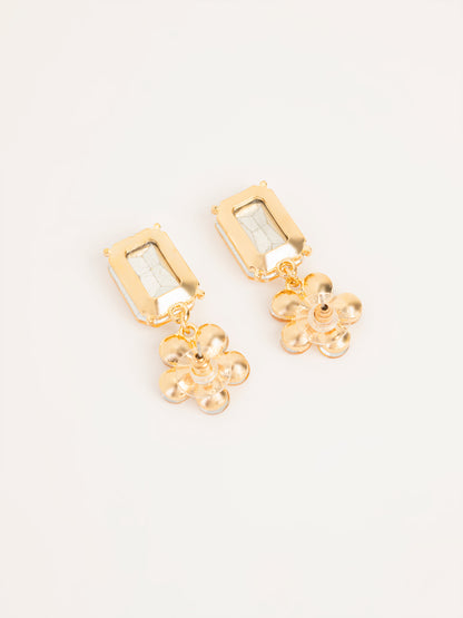 Crystal Floral Earrings