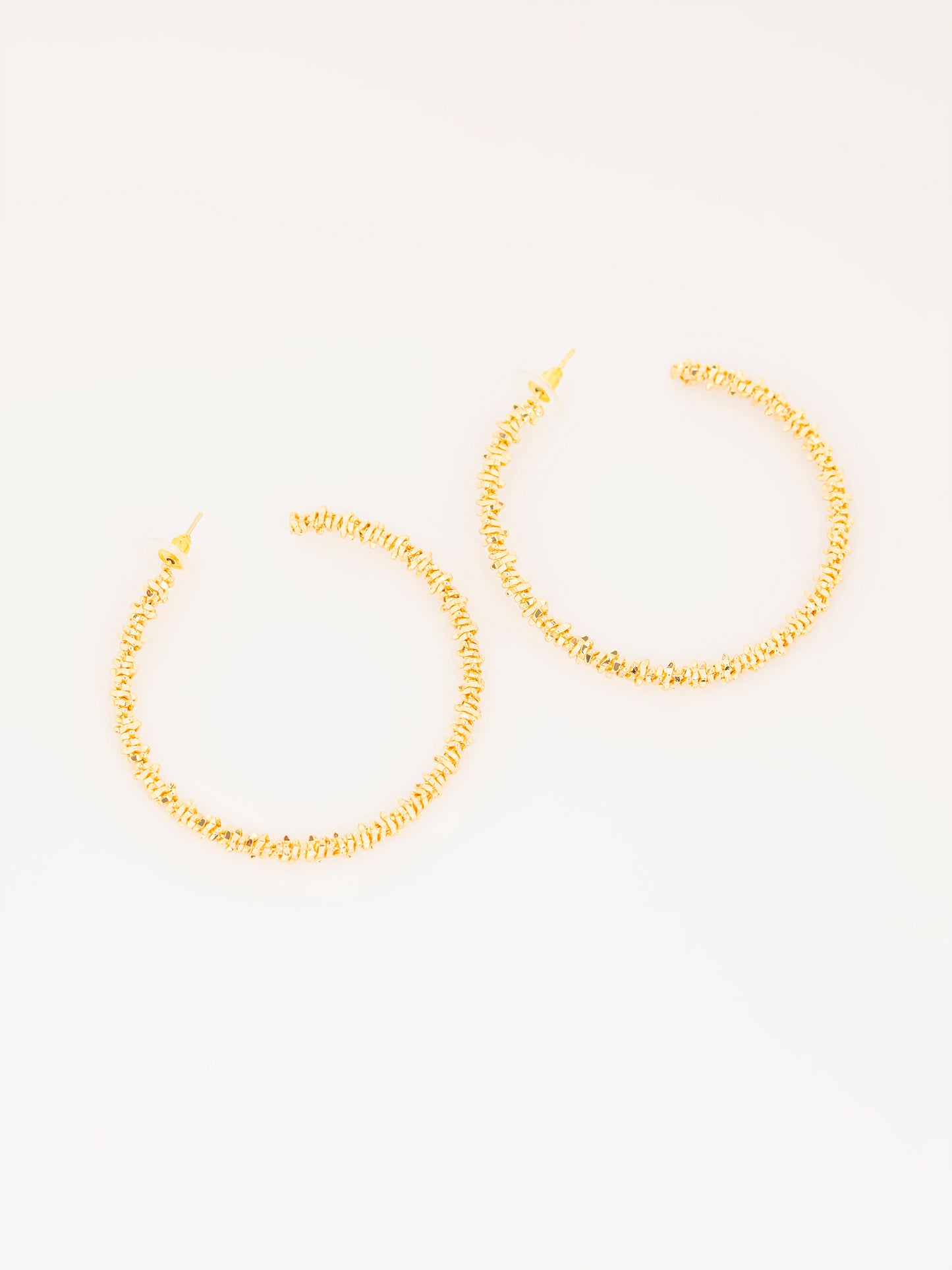 Beaded Hoop Earrings