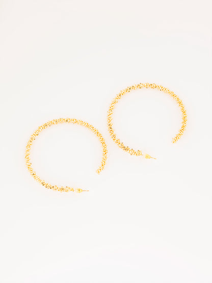 Beaded Hoop Earrings