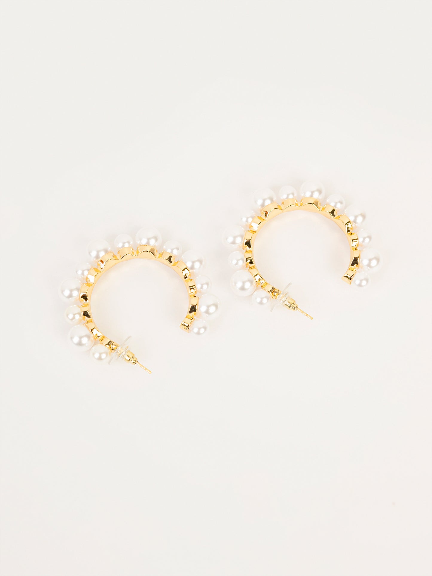 Pearl Hoop Earrings