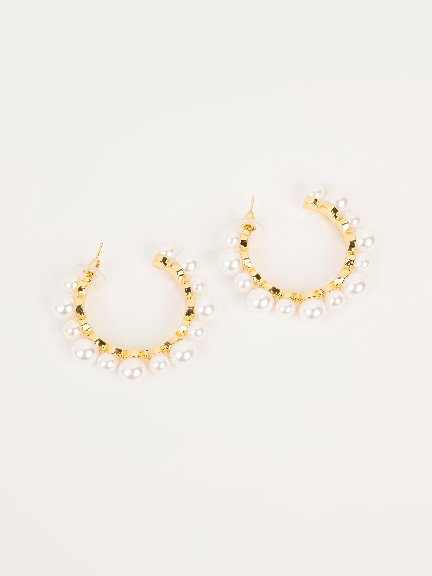 Pearl Hoop Earrings
