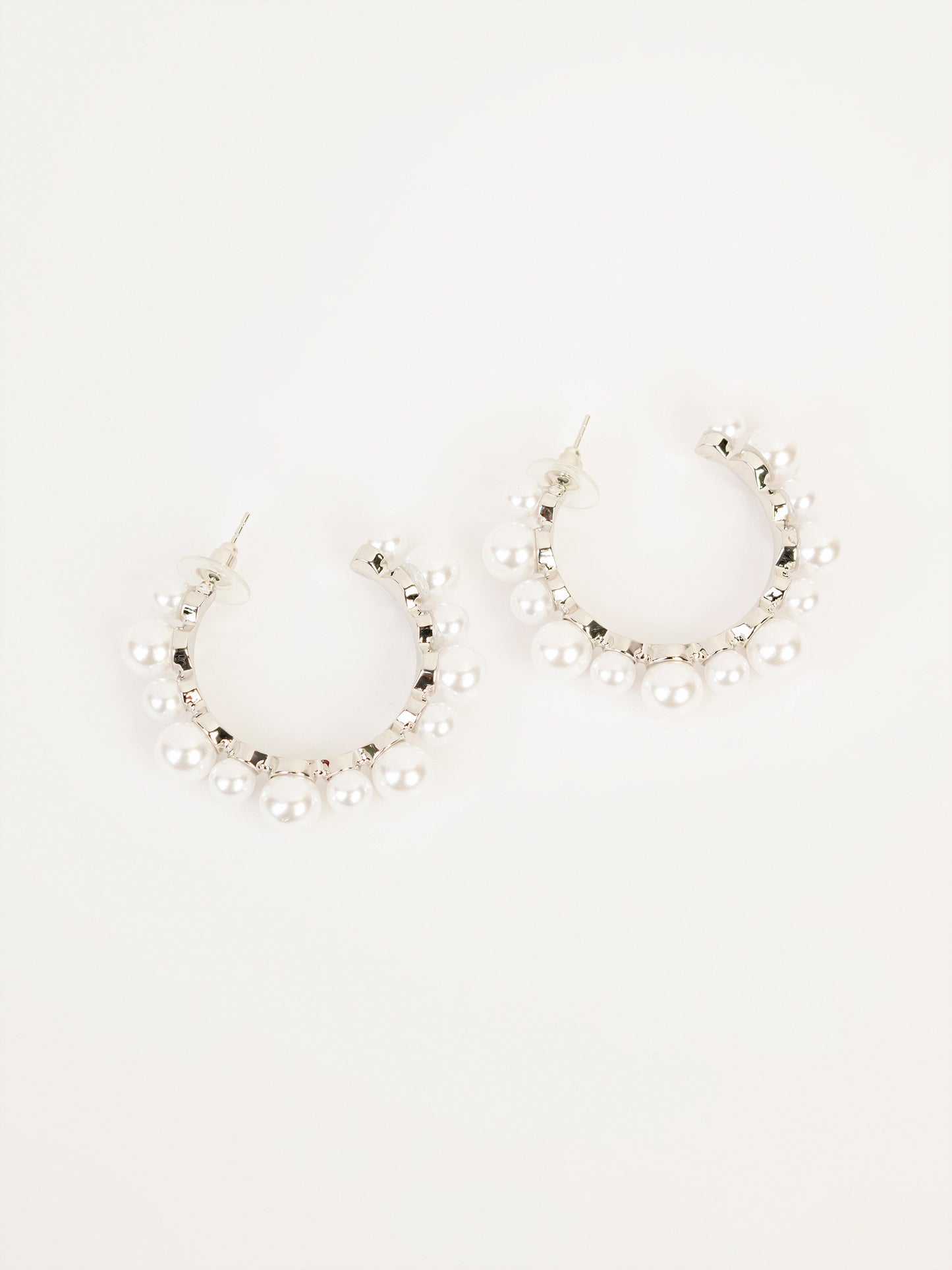 Pearl Hoop Earrings