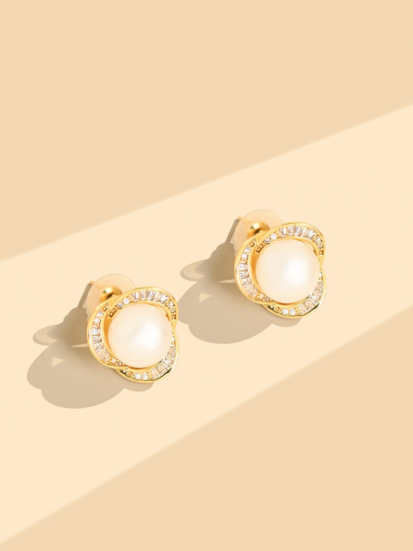 Rhinestone Stud Earrings