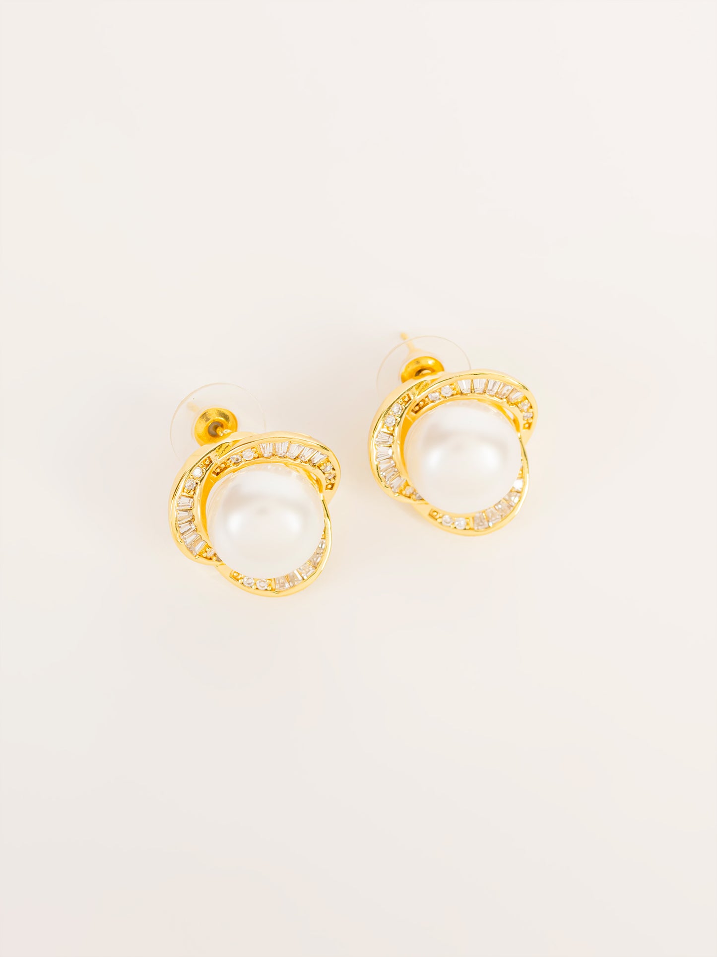 Rhinestone Stud Earrings