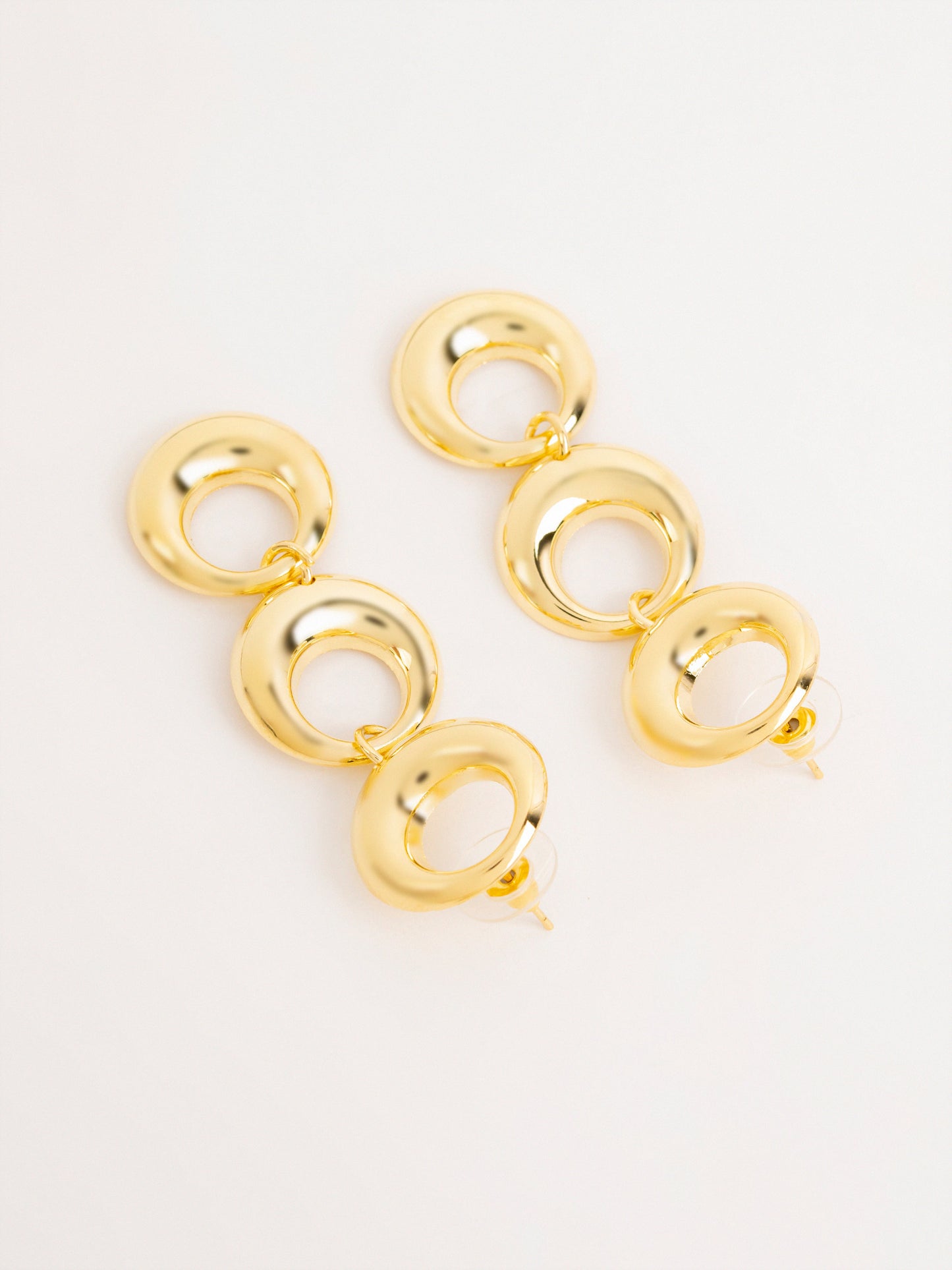 Triple Loop Drops Earrings
