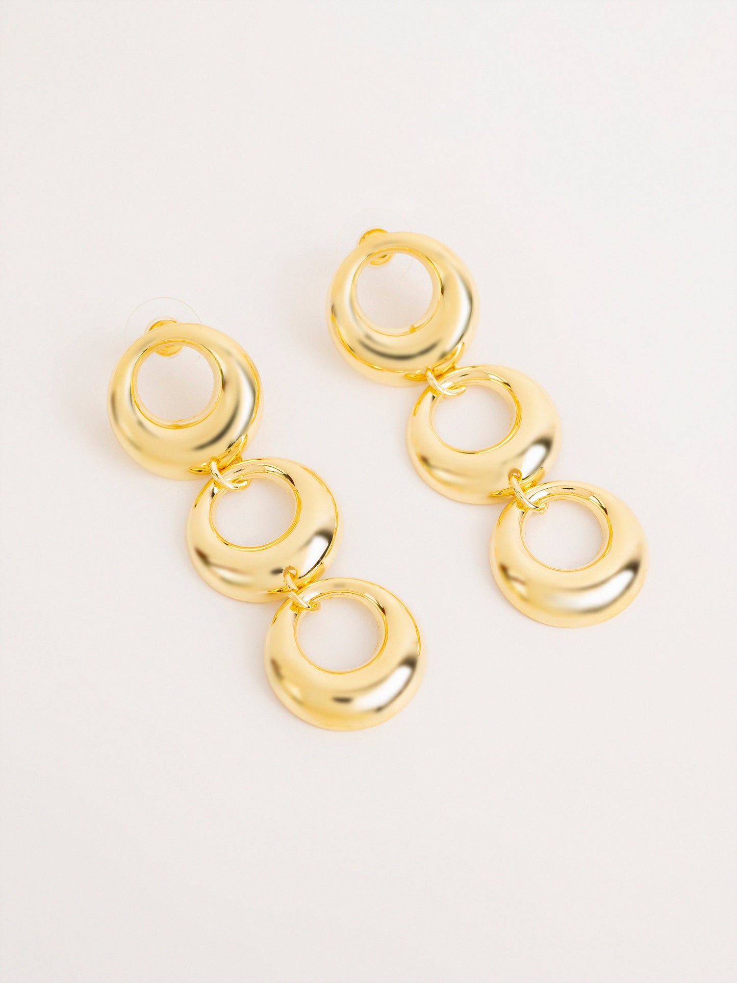 Triple Loop Drops Earrings