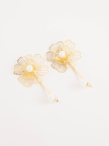 Dramatic Floral Earrings