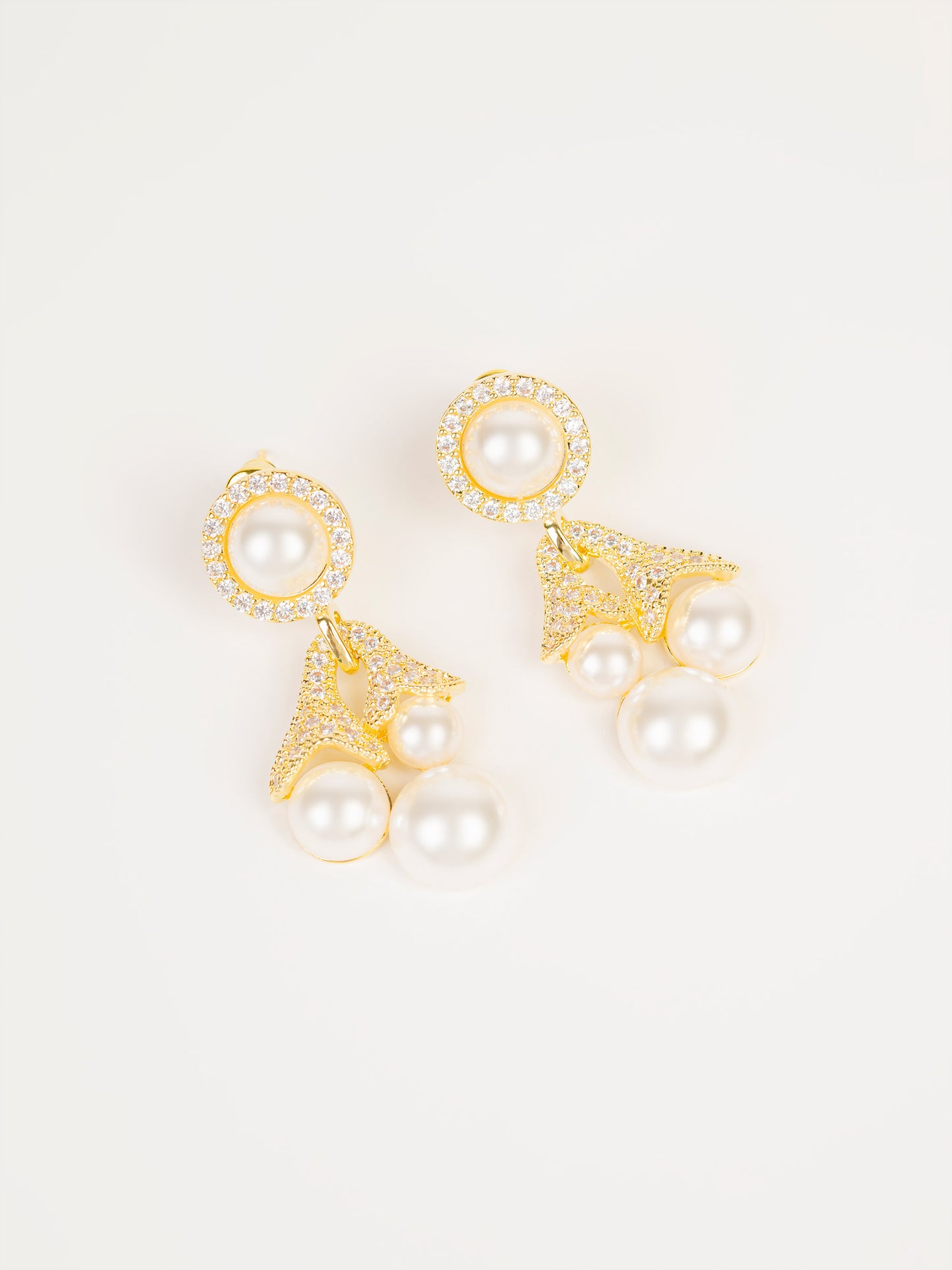 Pearl Cluster Earrings