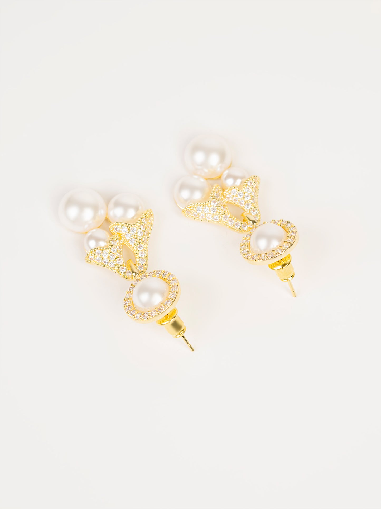 Pearl Cluster Earrings