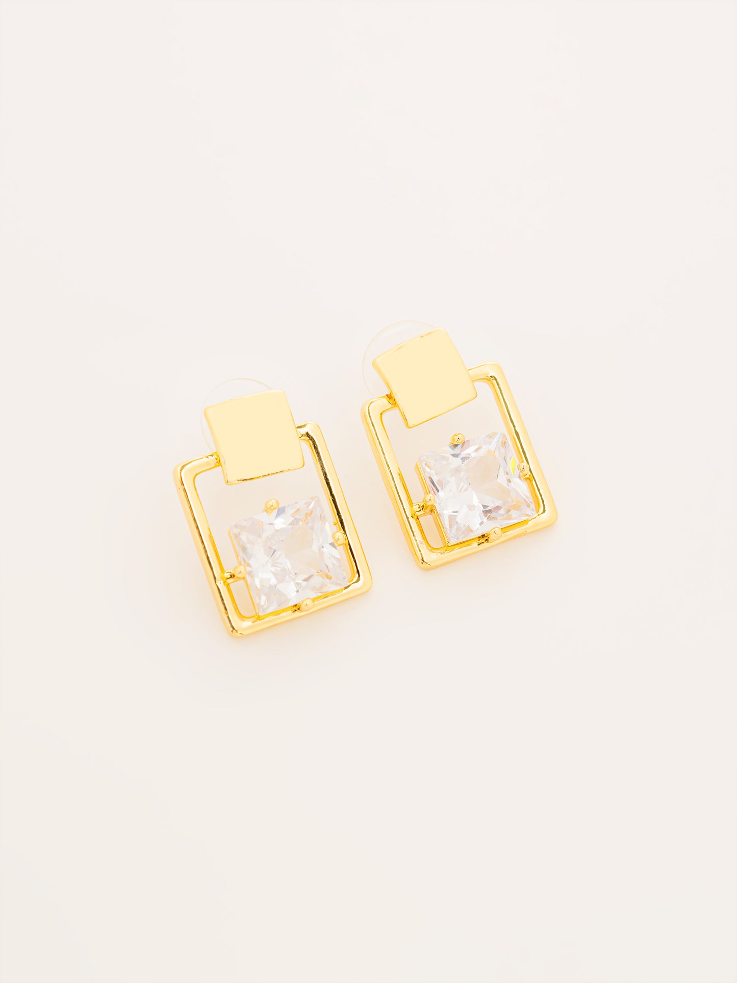 Crystal Frame Earrings
